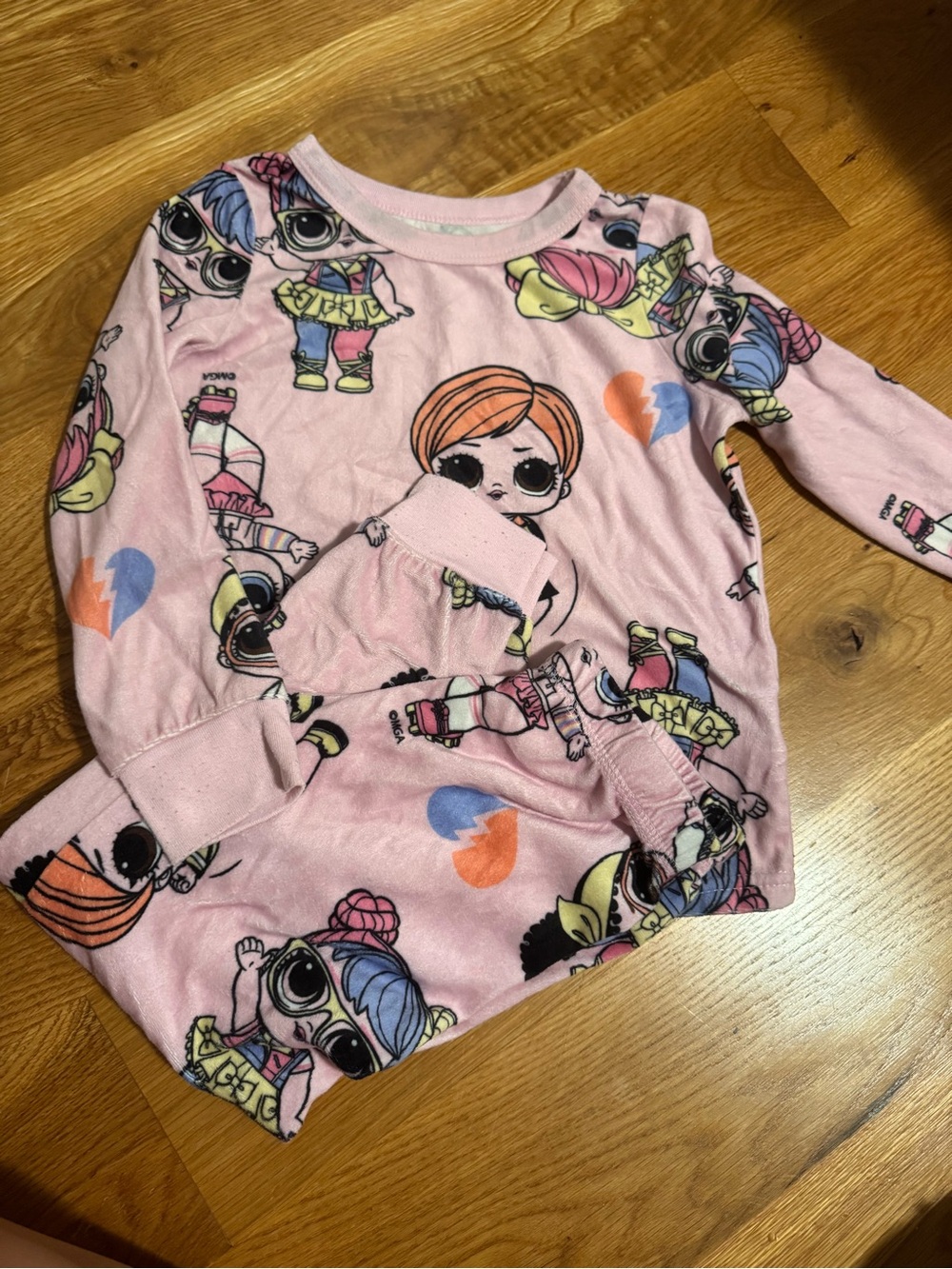 L.O.L. Surprise! Pink Doll-Pattern Kids Pajama Set